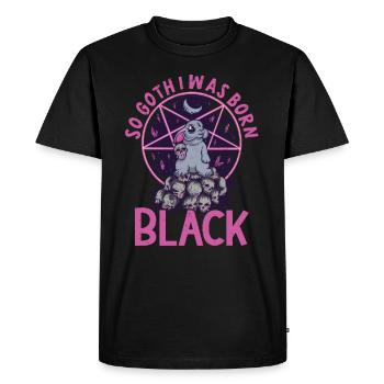 Satan Beelzebub Devil Gothic Pentagram Mystical - Men's Premium Organic T-Shirt - black - Front - Nico (187cm)
