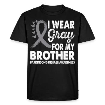 Wear gray for the month of awareness for - Men's Premium Organic T-Shirt - black - Front - Nico (187cm)