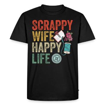 Scrapbooking Scrapbooker - Men's Premium Organic T-Shirt - black - Front - Nico (187cm)
