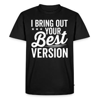 Le chirurgien plasticien apporte la meilleure version du - T-shirt Premium bio Homme - noir - Devant - Nico (187cm)