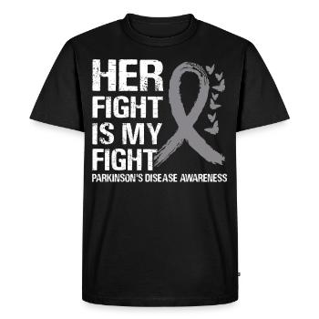 Parkinson's Awareness Month - Men's Premium Organic T-Shirt - black - Front - Nico (187cm)