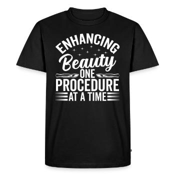 Expert en chirurgie plastique pour l’amélioration - T-shirt Premium bio Homme - noir - Devant - Nico (187cm)