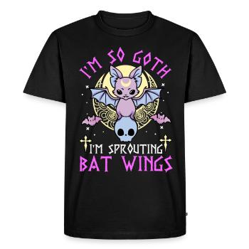 Funny Gothic - Men's Premium Organic T-Shirt - black - Front - Nico (187cm)