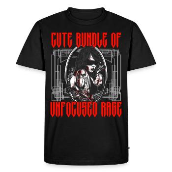 Funny Gothic Goth - Men's Premium Organic T-Shirt - black - Front - Nico (187cm)