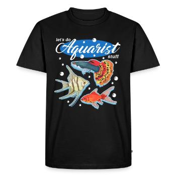 Aquarium Aquaristics Aquariist Ornemental Fish Gift - T-shirt Premium bio Homme - noir - Devant - Nico (187cm)