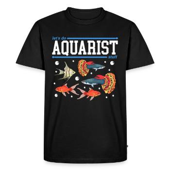 Aquaristics Aquarium Aquariist Ornamental Fish Gift - T-shirt Premium bio Homme - noir - Devant - Nico (187cm)