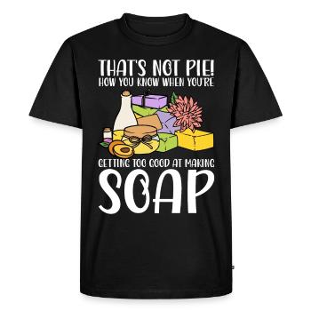 Soap Making, Soap Maker, Soapologist - Men's Premium Organic T-Shirt - black - Front - Nico (187cm)