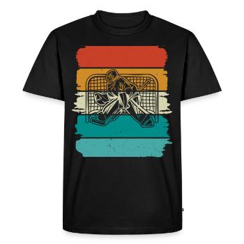 Eishockey Hockey sur glace - T-shirt Premium bio Homme - noir - Devant - Nico (187cm)