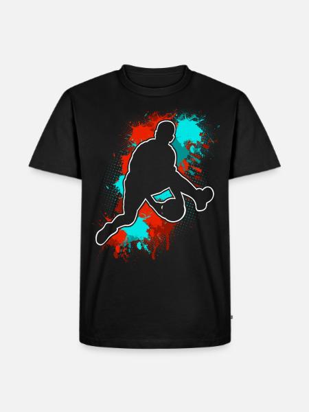Basketball Basketball Player - Men's Premium Organic T-Shirt - black