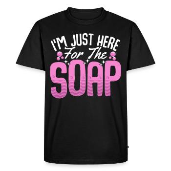 Fabrication de savon, savonnier, savonologue - T-shirt Premium bio Homme - noir - Devant - Nico (187cm)