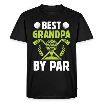 Meilleur grand-père après Par Sport Golf Golf - T-shirt Premium bio Homme - noir - Devant - Nico (187cm)