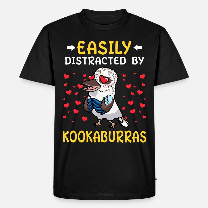 Lachender Hans Vogel Jägerliest - Männer Premium Bio T-Shirt - Schwarz