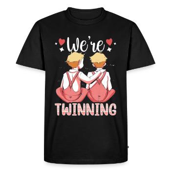 Gemini Humour Drôle Gémeaux Sarcastique - T-shirt Premium bio Homme - noir - Devant - Nico (187cm)