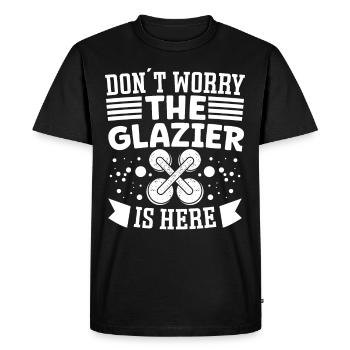 Glaser ne vous inquiétez pas vitrier est ici Glaserarbeiter - T-shirt Premium bio Homme - noir - Devant - Nico (187cm)