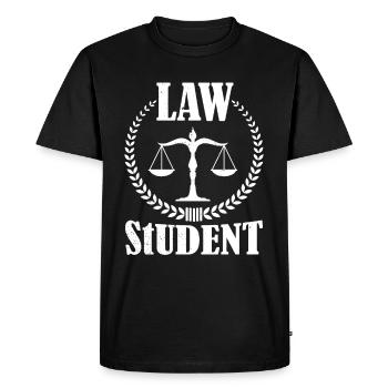 Law Student Lawyer Lawyer Lawyer Law - Men's Premium Organic T-Shirt - black - Front - Nico (187cm)