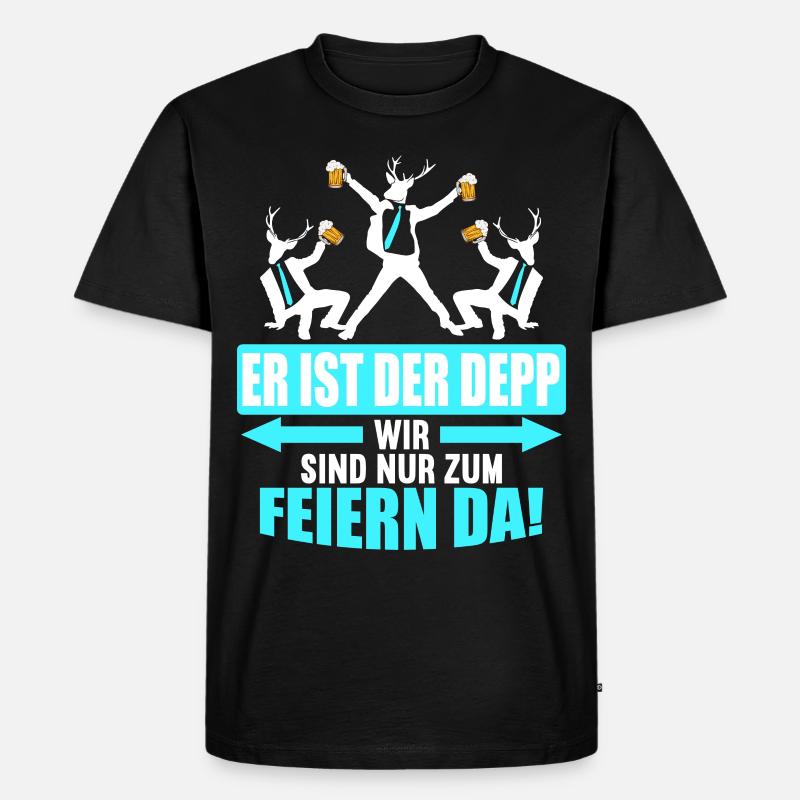 Junggesellenabschied Poltern Polterabend JGA - Männer Premium Bio T-Shirt - Schwarz