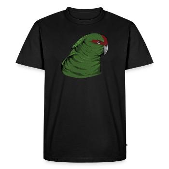Perruche de chèvre I Motif de perruche pour porte-oiseau - T-shirt Premium bio Homme - noir - Devant - Nico (187cm)
