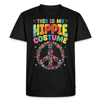 Groovy Peace - T-shirt Premium bio Homme - noir - Devant - Nico (187cm)