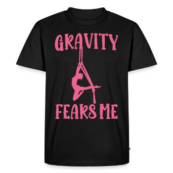 Acrobate de soie aérienne - T-shirt Premium bio Homme - noir - Devant - Nico (187cm)