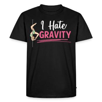 Acrobate de soie aérienne - T-shirt Premium bio Homme - noir - Devant - Nico (187cm)