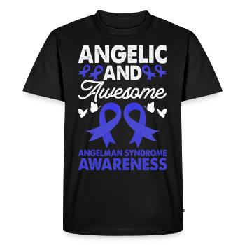 Angelic and awe-inspiring - Men's Premium Organic T-Shirt - black - Front - Nico (187cm)