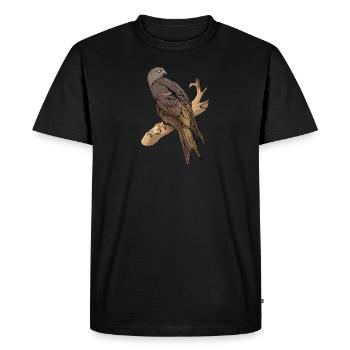 Red kite I bird of prey pickling motif for falconer - Men's Premium Organic T-Shirt - black - Front - Nico (187cm)