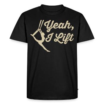 Acrobate de soie aérienne - T-shirt Premium bio Homme - noir - Devant - Nico (187cm)