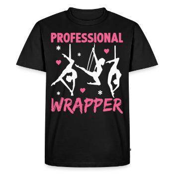 Acrobate de soie aérienne - T-shirt Premium bio Homme - noir - Devant - Nico (187cm)