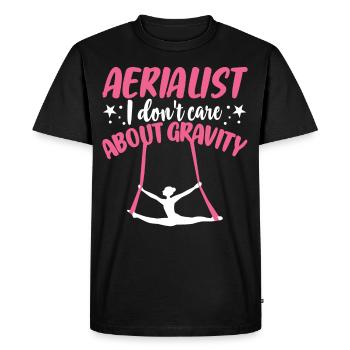 Soie aérienne - T-shirt Premium bio Homme - noir - Devant - Nico (187cm)