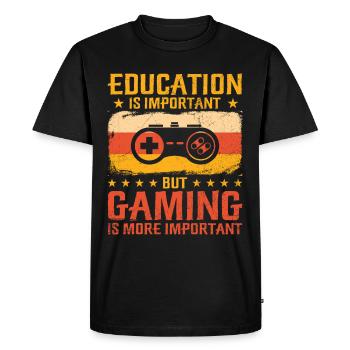 Game Console Gamer Video Game Pc Gaming Controller - Men's Premium Organic T-Shirt - black - Front - Nico (187cm)