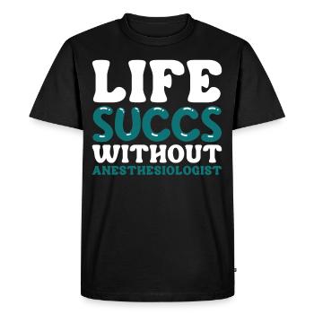 Anesthesiology - Men's Premium Organic T-Shirt - black - Front - Nico (187cm)
