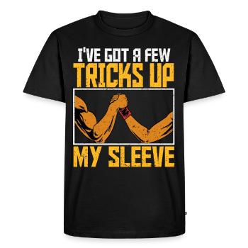 Arm wrestling arm wrestler - Men's Premium Organic T-Shirt - black - Front - Nico (187cm)