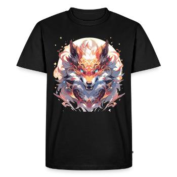 Renard Renard Renard Bébé Habitant de la forêt - T-shirt Premium bio Homme - noir - Devant - Nico (187cm)
