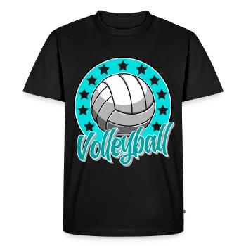 Volley-ball - T-shirt Premium bio Homme - noir - Devant - Nico (187cm)