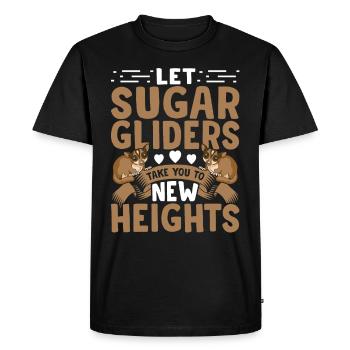 Sugar Gliders New Heights Sugar Glider Owner - Men's Premium Organic T-Shirt - black - Front - Nico (187cm)