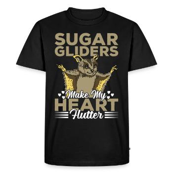 Sugar Gliders Heart Flutter Sugar Glider Owner - Men's Premium Organic T-Shirt - black - Front - Nico (187cm)