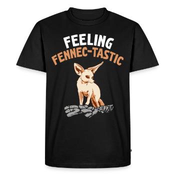 Fennek Tasting Fennek Fox Owner - Men's Premium Organic T-Shirt - black - Front - Nico (187cm)