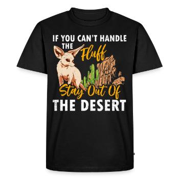 Les renards Fennec peuvent avec les animaux moelleux - T-shirt Premium bio Homme - noir - Devant - Nico (187cm)
