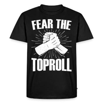 Arm wrestling arm wrestler - Men's Premium Organic T-Shirt - black - Front - Nico (187cm)
