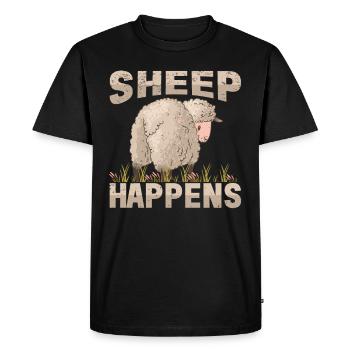 Farmer Farmer Lamb Farmer Farm Country Egg Sheep - Men's Premium Organic T-Shirt - black - Front - Nico (187cm)