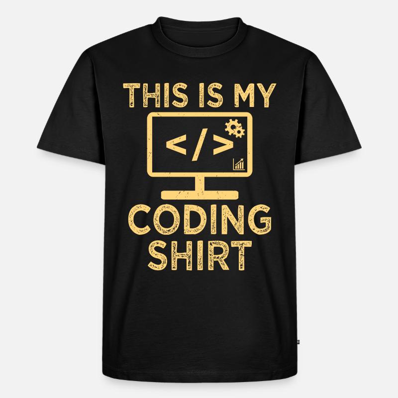 Web developer website development - Men's Premium Organic T-Shirt - black