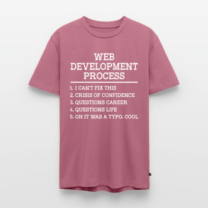 Web Developer Website Development IT Programmer Men's Premium Organic T-Shirt