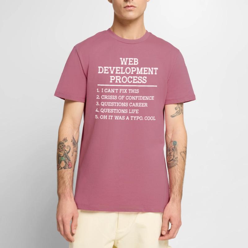 Web Developer Website Development IT Programmer Men's Premium Organic T-Shirt
