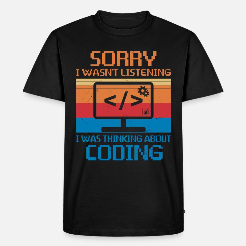 Webentwickler Website-entwicklung It-programmierer - Männer Premium Bio T-Shirt - Schwarz