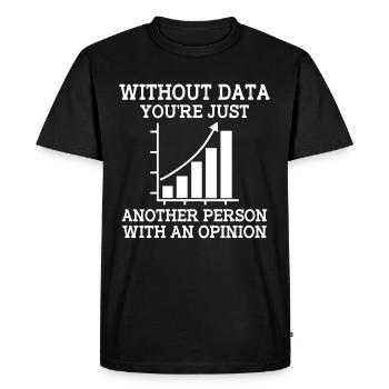 Statistics Data Analysis Profession Statistician - Men's Premium Organic T-Shirt - black - Front - Nico (187cm)