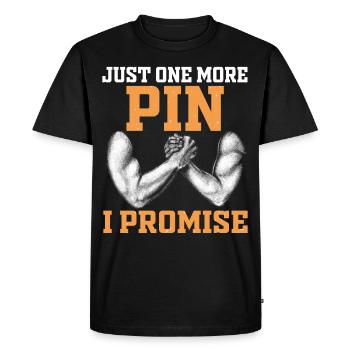 Arm wrestling arm wrestler - Men's Premium Organic T-Shirt - black - Front - Nico (187cm)