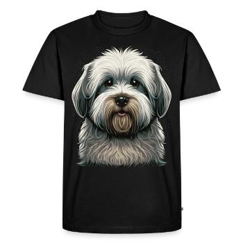 Mignon Havenese Dog Breed Pet Lover - T-shirt Premium bio Homme - noir - Devant - Nico (187cm)