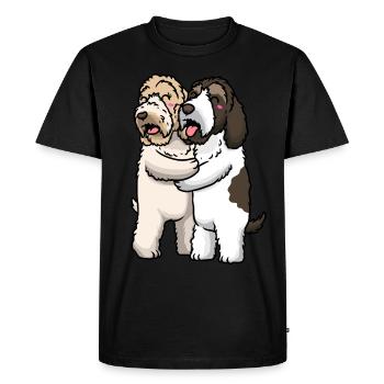 Petit Basset Griffon Vendéen Dog Lover - T-shirt Premium bio Homme - noir - Devant - Nico (187cm)