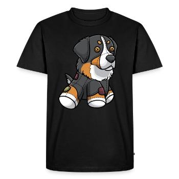 Bernese Mountain Dog Dog Bouvier Bernois As - T-shirt Premium bio Homme - noir - Devant - Nico (187cm)