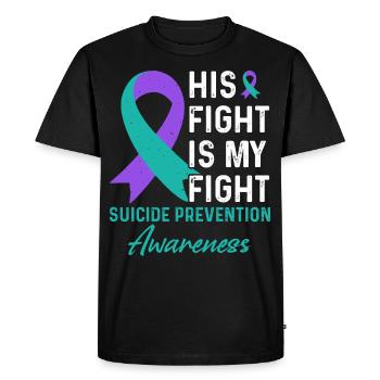 Suicide Prenvention Awareness Suizidprävention - T-shirt Premium bio Homme - noir - Devant - Nico (187cm)